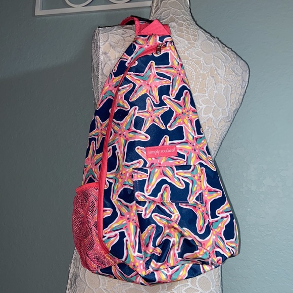 NWOT Simply Southern seastar Casual Fun Sling Shoulder Bag/Backpack - Picture 2 of 10